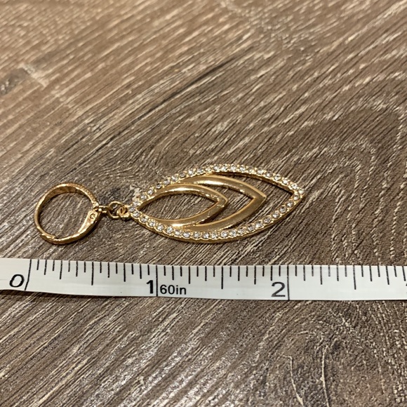 Drop Earrings • Costume Jewelry • wedding jewelry •  “diamonds” & “yellow” - Picture 7 of 12